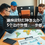 猫癣皮肤红肿怎么办？5个治疗步骤，一步都不能少！