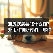 猫皮肤病要吃什么药？外用/口服/药浴，哪种效果好？