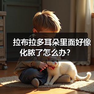 拉布拉多耳朵里面好像化脓了怎么办？（图2）