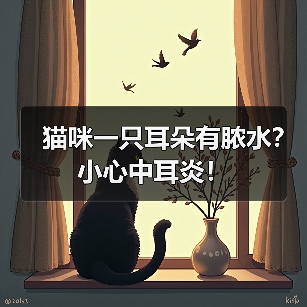 猫咪一只耳朵有脓水?小心中耳炎!(图2) 猫咪一只耳朵有脓水?小心中耳炎!(图2)