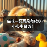 猫咪一只耳朵有脓水?小心中耳炎!(图4) 猫咪一只耳朵有脓水?小心中耳炎!(图4)