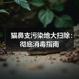 猫鼻支污染地大扫除:彻底消毒指南(图4) 猫鼻支污染地大扫除:彻底消毒指南(图4)