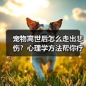 宠物离世后怎么走出悲伤?心理学方法帮你疗愈(图2) 宠物离世后怎么走出悲伤?心理学方法帮你疗愈(图2)