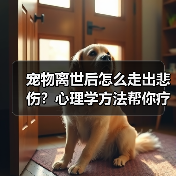 宠物离世后怎么走出悲伤?心理学方法帮你疗愈(图4) 宠物离世后怎么走出悲伤?心理学方法帮你疗愈(图4)