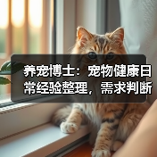 养宠博士:宠物健康日常经验整理,需求判断与避坑指南(图4) 养宠博士:宠物健康日常经验整理,需求判断与避坑指南(图4)