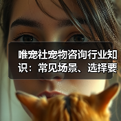 唯宠社宠物咨询行业知识：常见场景、选择要点与注意事项（图2）