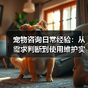 宠物咨询日常经验:从需求判断到使用维护实用指南(图2) 宠物咨询日常经验:从需求判断到使用维护实用指南(图2)