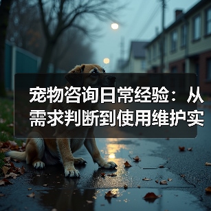 宠物咨询日常经验:从需求判断到使用维护实用指南(图1) 宠物咨询日常经验:从需求判断到使用维护实用指南(图1)