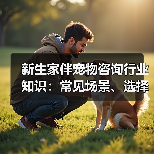 新生家伴宠物咨询行业知识:常见场景、选择要点和注意事项(图1) 新生家伴宠物咨询行业知识:常见场景、选择要点和注意事项(图1)