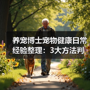 养宠博士宠物健康日常经验整理:3大方法判断需求与避坑(图1) 养宠博士宠物健康日常经验整理:3大方法判断需求与避坑(图1)