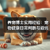 养宠博士实用经验:宠物健康日常判断与避坑全攻略(图4) 养宠博士实用经验:宠物健康日常判断与避坑全攻略(图4)