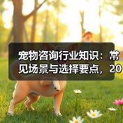 宠物咨询行业知识:常见场景与选择要点,2026年必读(图3) 宠物咨询行业知识:常见场景与选择要点,2026年必读(图3)