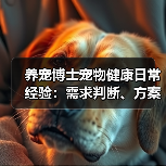 养宠博士宠物健康日常经验:需求判断、方案选择和避坑指南(图1) 养宠博士宠物健康日常经验:需求判断、方案选择和避坑指南(图1)