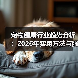 宠物健康行业趋势分析:2026年实用方法与服务建议(图2) 宠物健康行业趋势分析:2026年实用方法与服务建议(图2)