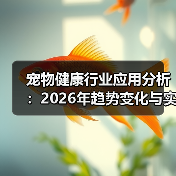 宠物健康行业应用分析:2026年趋势变化与实用方法(图2) 宠物健康行业应用分析:2026年趋势变化与实用方法(图2)