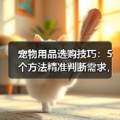 宠物用品选购技巧:5个方法精准判断需求,附日常维护指南(图2) 宠物用品选购技巧:5个方法精准判断需求,附日常维护指南(图2)
