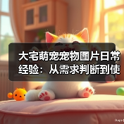 大宅萌宠宠物图片日常经验:从需求判断到使用维护全攻略(图1) 大宅萌宠宠物图片日常经验:从需求判断到使用维护全攻略(图1)