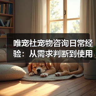 唯宠社宠物咨询日常经验:从需求判断到使用维护全攻略(图4) 唯宠社宠物咨询日常经验:从需求判断到使用维护全攻略(图4)
