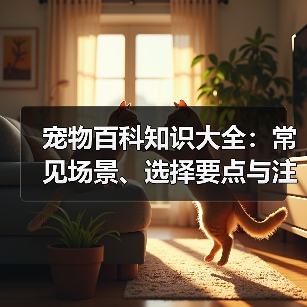 宠物百科知识大全:常见场景、选择要点与注意事项(图3) 宠物百科知识大全:常见场景、选择要点与注意事项(图3)