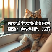 养宠博士宠物健康日常经验：需求判断、方案选择和避坑建议（图4）