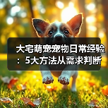 大宅萌宠宠物日常经验:5大方法从需求判断到维护(图3) 大宅萌宠宠物日常经验:5大方法从需求判断到维护(图3)