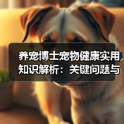 养宠博士宠物健康实用知识解析:关键问题与处理方法(图1) 养宠博士宠物健康实用知识解析:关键问题与处理方法(图1)