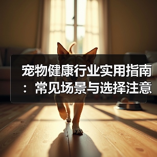 宠物健康行业实用指南:常见场景与选择注意事项(图1) 宠物健康行业实用指南:常见场景与选择注意事项(图1)